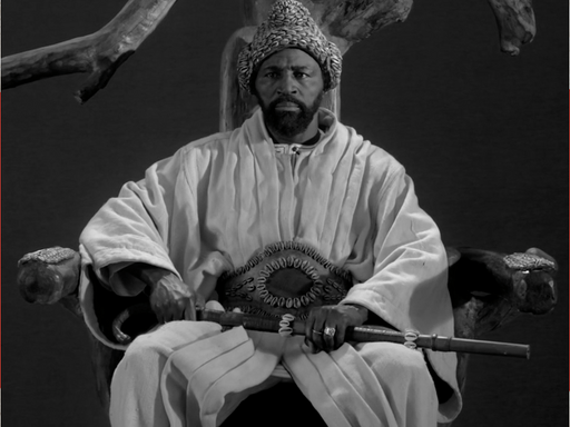 man on throne